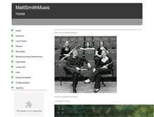 Tablet Screenshot of mattsmithmusic.com